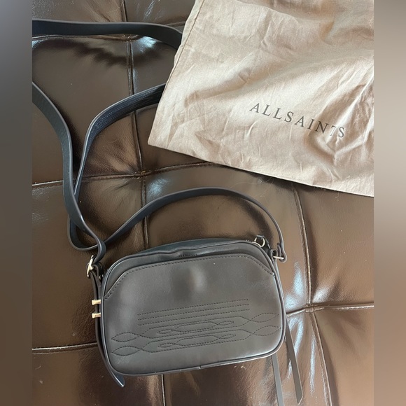 All Saints leather crossbody camera bag - Picture 3 of 5